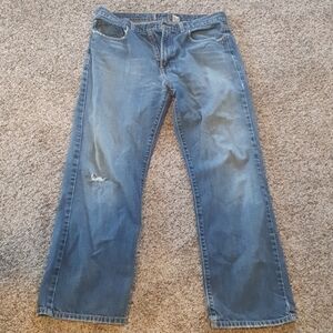Old navy distressed straight leg jeans